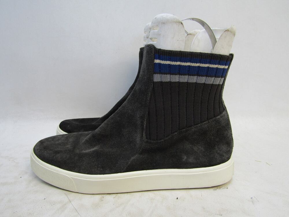 Vince Womens Size 6.5 M Gray Suede Chelsea Ankle Fashion Boots Bootie